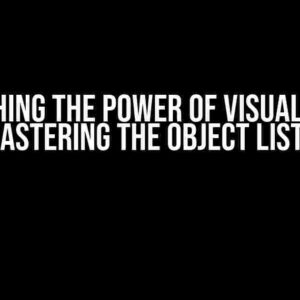 Unleashing the Power of Visual FoxPro 9: Mastering the Object ListBox